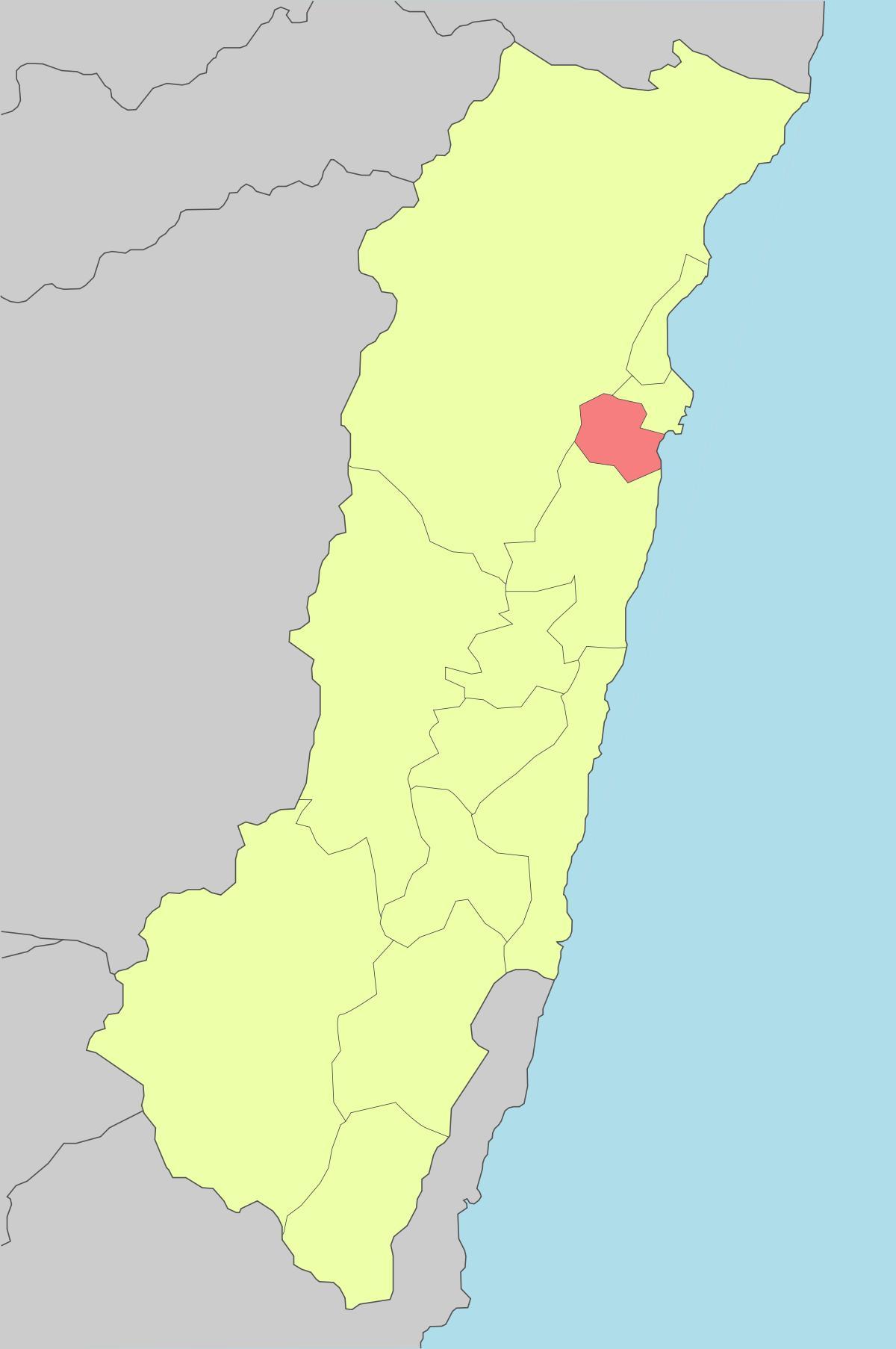 Mapa hualien, Tchaj-wan
