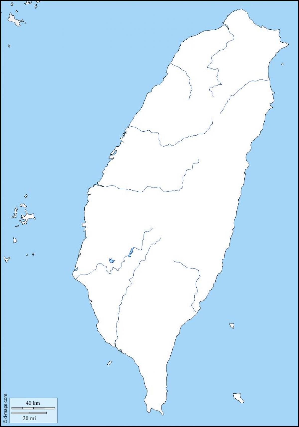 Mapa Tchaj-wan osnovy