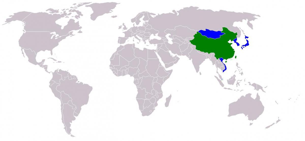 Tchaj-wan mapa v čínské verze