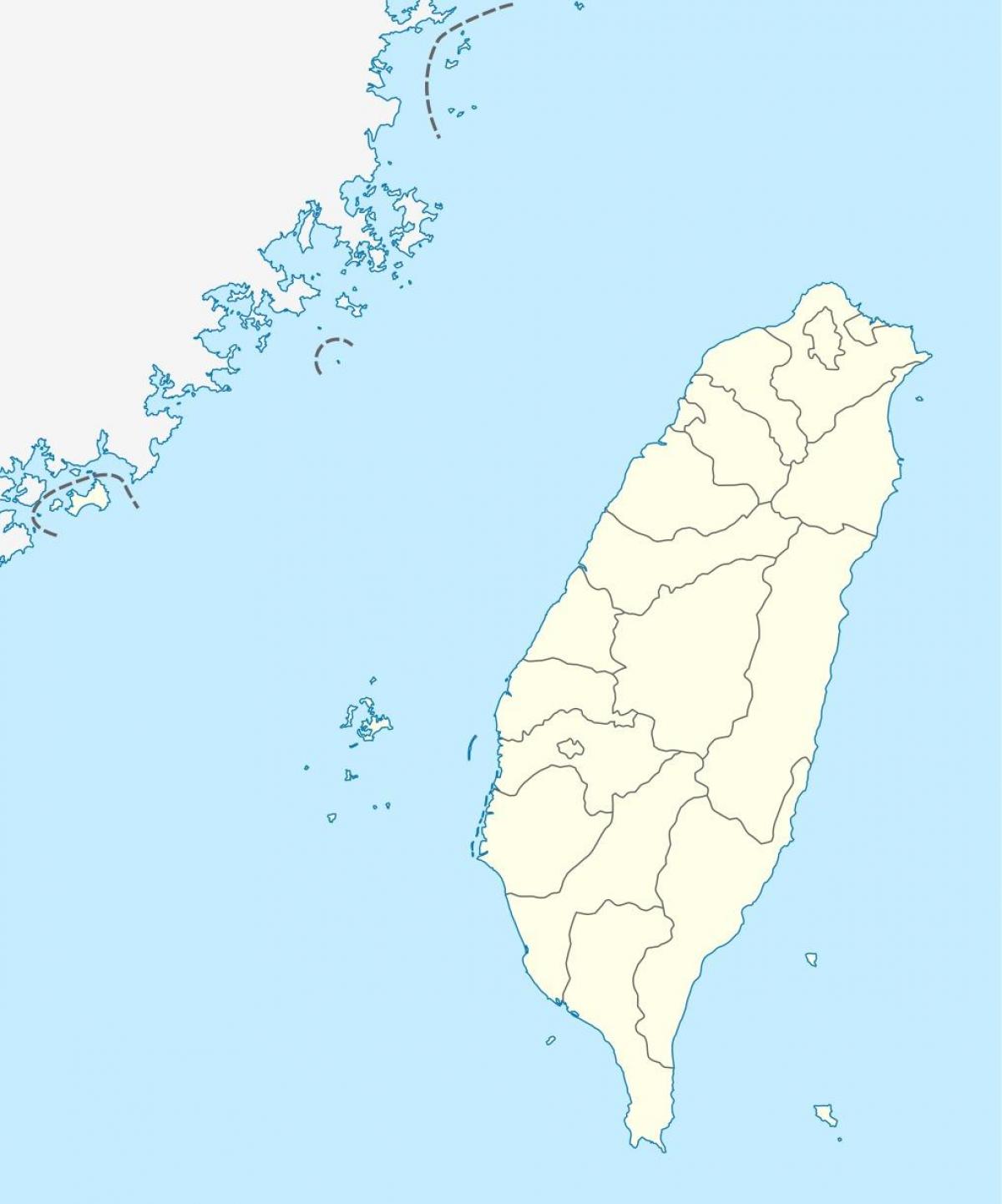 Mapa Tchaj-wan vektor