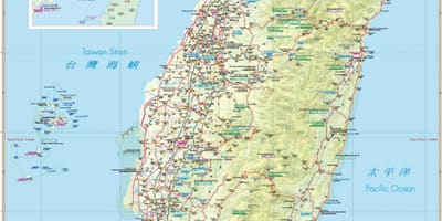 Tchaj-wan cestovní průvodce, mapa