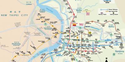 Metro mapa Tchaj-wan
