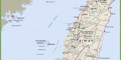 Mapa Tchaj-wan