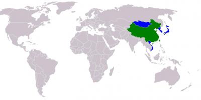 Tchaj-wan mapa v čínské verze