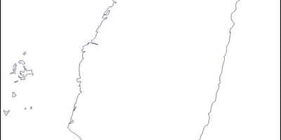 Mapa Tchaj-wan prázdné